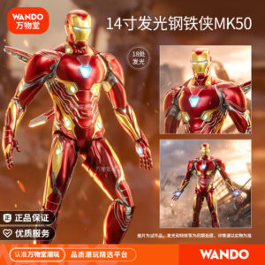 Zhongdong 14inch Luminous Iron Man Mk50 Articulated Action Figure Authentic Mark 85 Doll Toy Marvel Gift