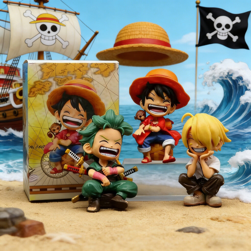 One Piece Anime Blind Box Figures Q-Version Model Luffy Zoro Doll Ornaments Gifts for Friends