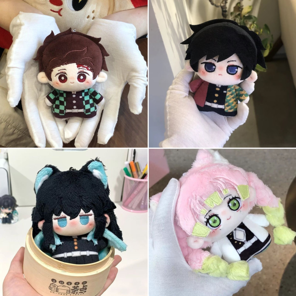Demon Slayer Cotton Doll Merchandise Fan-Made Water Pillar Giyu Tomioka 10cm Kanroji Mitsuri Doll Keychain