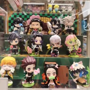 Demon Slayer: Kimetsu No Yaiba Birth Flower Series Blind Box Figure Anime Trendy Toy Doll Peripheral Birthday Gift Desktop Ornament