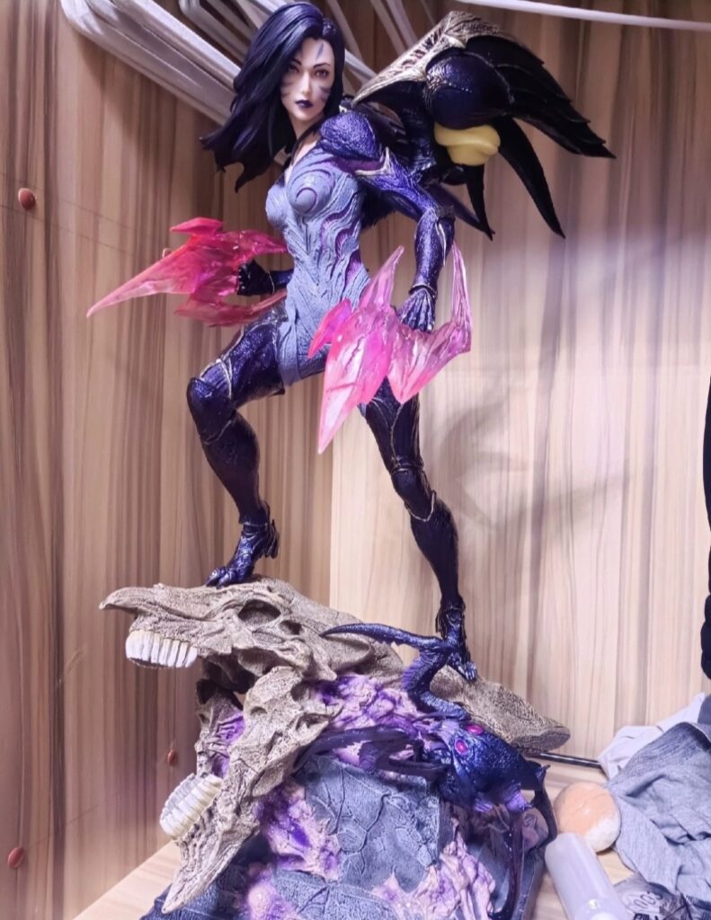 Lol League of Legends Kai'Sa Fist Adc Animation Figure Statue Model Ornament Toy Game Soldier Movie and Television