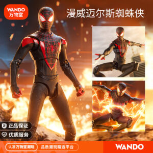 Miles Morales Spider-Man Action Figure Official Black Marvel Avengers Peripheral Model Decoration Gift Toy