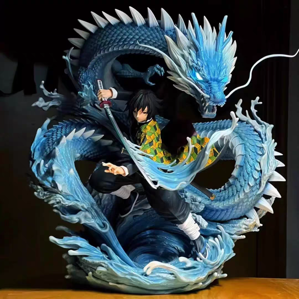 Demon Slayer Blind Box Figures Tanjiro, Water Pillar Giyu Tomioka, Nezuko, Flame Pillar Model Ornaments, Gifts, Toys