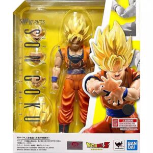 In Stock Bandai Shf Super Saiyan Son Goku Dragon Ball: the Opening of the Final Battle Movable Action Figure Authentic Product