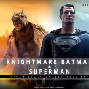 In Stock Hottoys Ht 1/6 Tms038 Justice League Black Superman Nightmare Batman Set