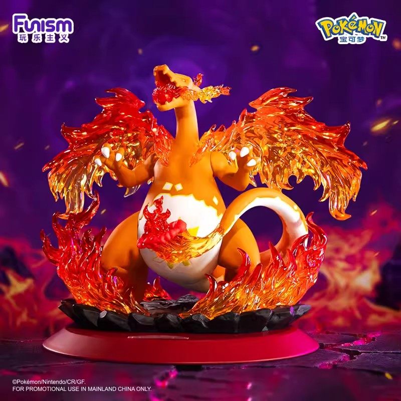 Funism Pokémon Figure Toys Super Charizard Doll Super Giant Claw Mantis Figurine