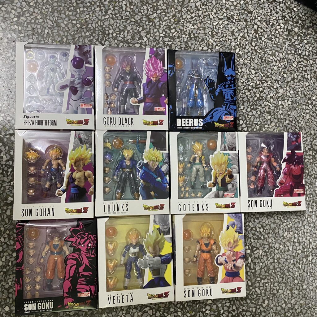 Clearance Sale: High-Quality Dragon Ball Figures of Son Goku, Vegeta, Gohan, Frieza, Beerus, and Trunks