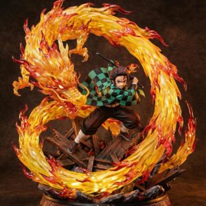 Demon Slayer Anime Figure Blind Box: Fire Hashira Tanjirou, Tomioka Giyuu, Flame Hashira Inosuke, Love Hashira Model Figurines