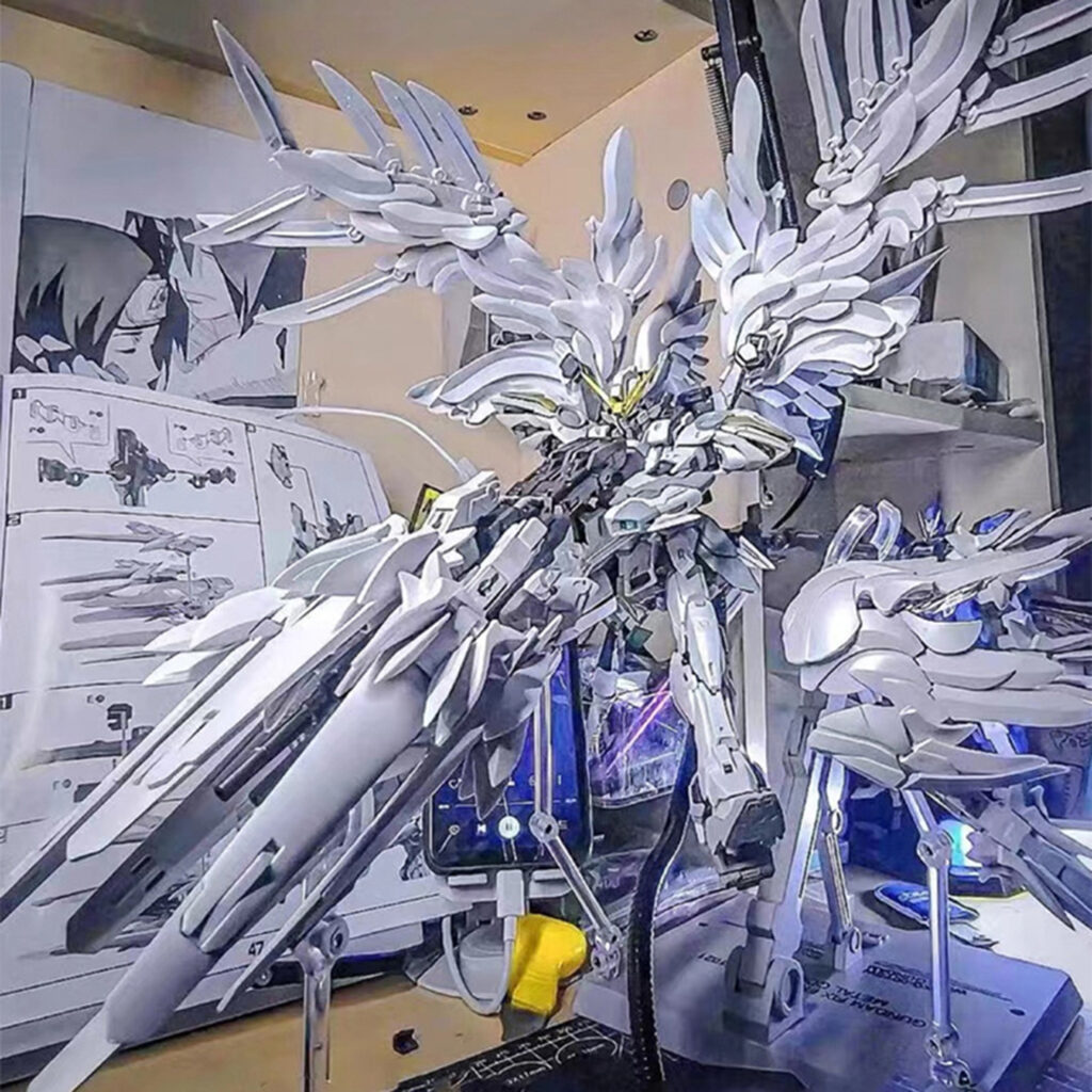 Gundam Model Mg White Snow Wing Mgex Strike Freedom Unicorn Mecha Figure Assembly Trendy Toy for Men