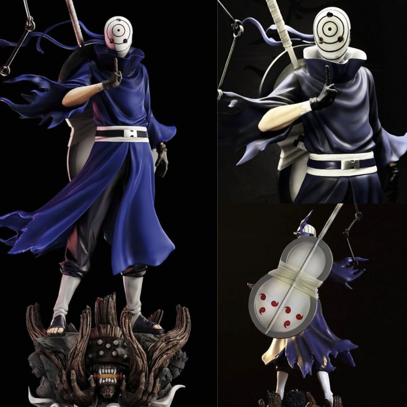 Anime Naruto Obito Uchiha Figure Trendy Toy Figurine Statue Akatsuki Organization Series Model Gift