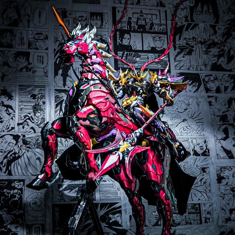 Gundam Mobile Core Lego Model Lu Bu Ao Bing Zhao Yun Nezha Bai Qi Guochuang Mecha Blind Box Toy Assembly for Boys