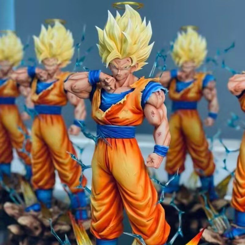 Anime Dragon Ball Statue Infinite Super Saiyan 2 Goku Figure Deluxe Edition Statue Super Saiyan Model Dragon Ball Super