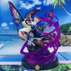 Demon Slayer: Kimetsu No Yaiba Figure, Butterfly-Shaped Cube, Nezuko, Flame Pillar Anime Peripheral Model, Display Piece, 2D Gift