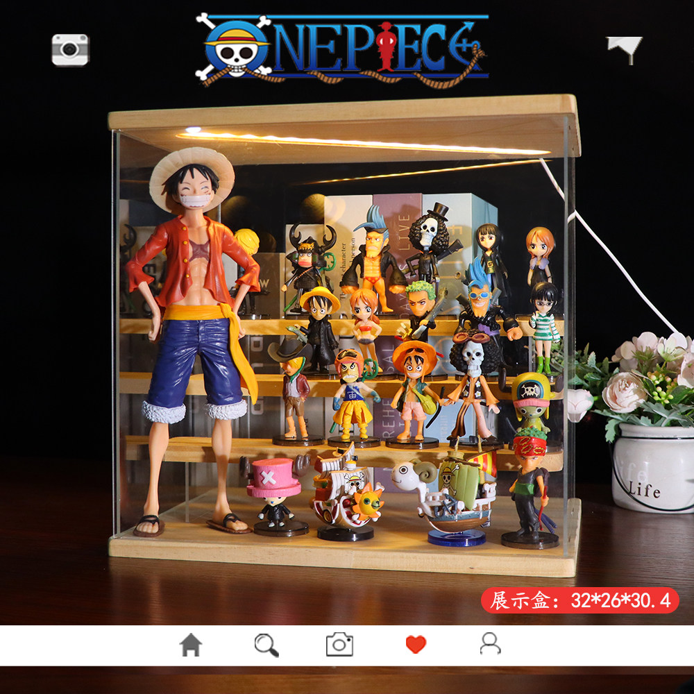 One Piece Figures Full Set Luffy Zoro Sanji Figurines Blind Box Dolls Peripheral Models Birthday Gift Valentine's Day