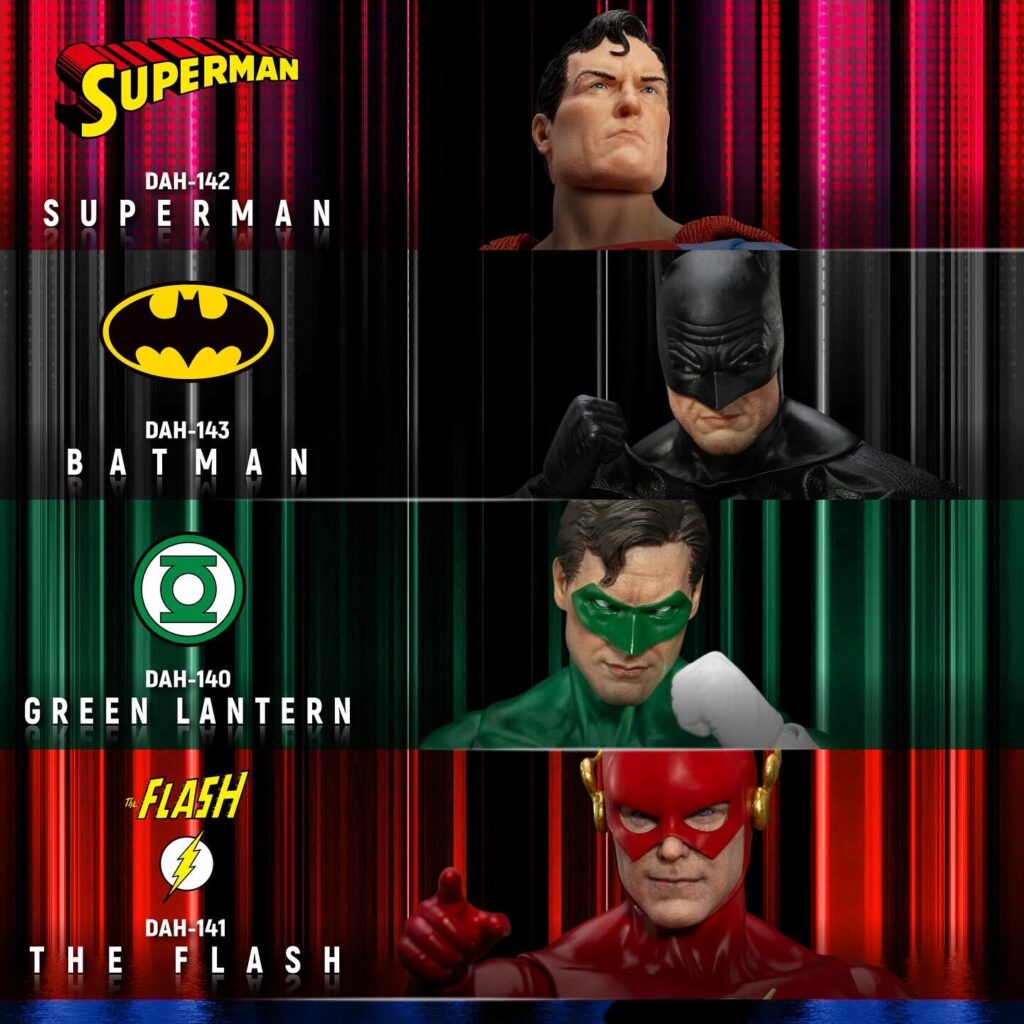 Beast Kingdom 1/9 Dah-140 Superman Batman the Flash Green Lantern Action Figure