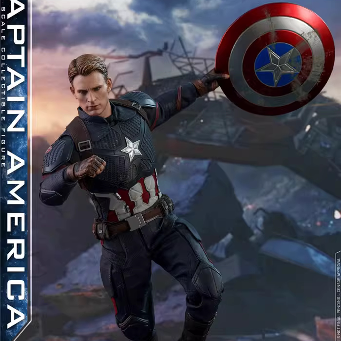 In Stock Hottoys Ht 1/6 Mms536 Avengers 4 Captain America Cap 7.0