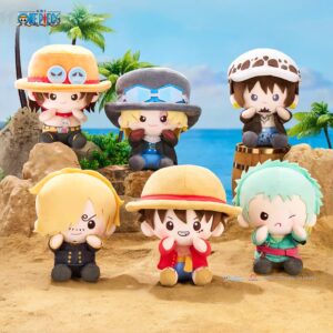 Official Genuine One Piece Character Dolls: Luffy, Zoro, Sanji, Nami, One Piece Dolls