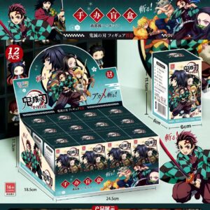 12-Piece Demon Slayer Figure Blind Box Trendy Toy Display Set Tanjiro Super Cute Zenitsu Tomioka Cheap Stall Sale