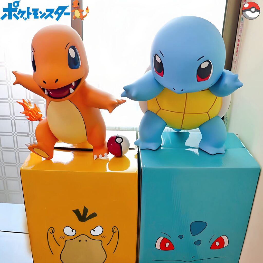 Pokémon Figure, Pokémon Squirtle 1:1 Pikachu Charmander Model Ornament, Creative Gift