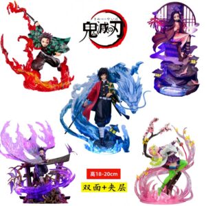 Demon Slayer: Kimetsu No Yaiba Tanjiro Tomioka Giyuu Acrylic Stand Figure Model Zenitsu Merchandise