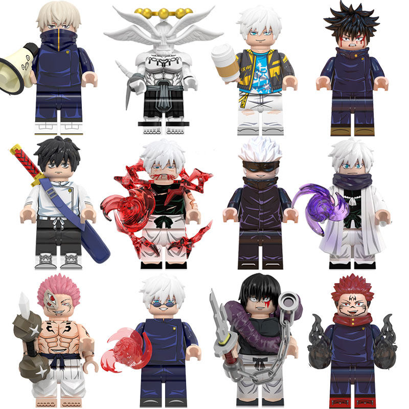 Jujutsu Kaisen Action Figures Gojo Satoru, Sukuna, Yuji Itadori, Megumi Fushiguro, Toge Inumaki, Rika, Yuta Okkotsu, Dolls, Figures, Building Blocks, Toys