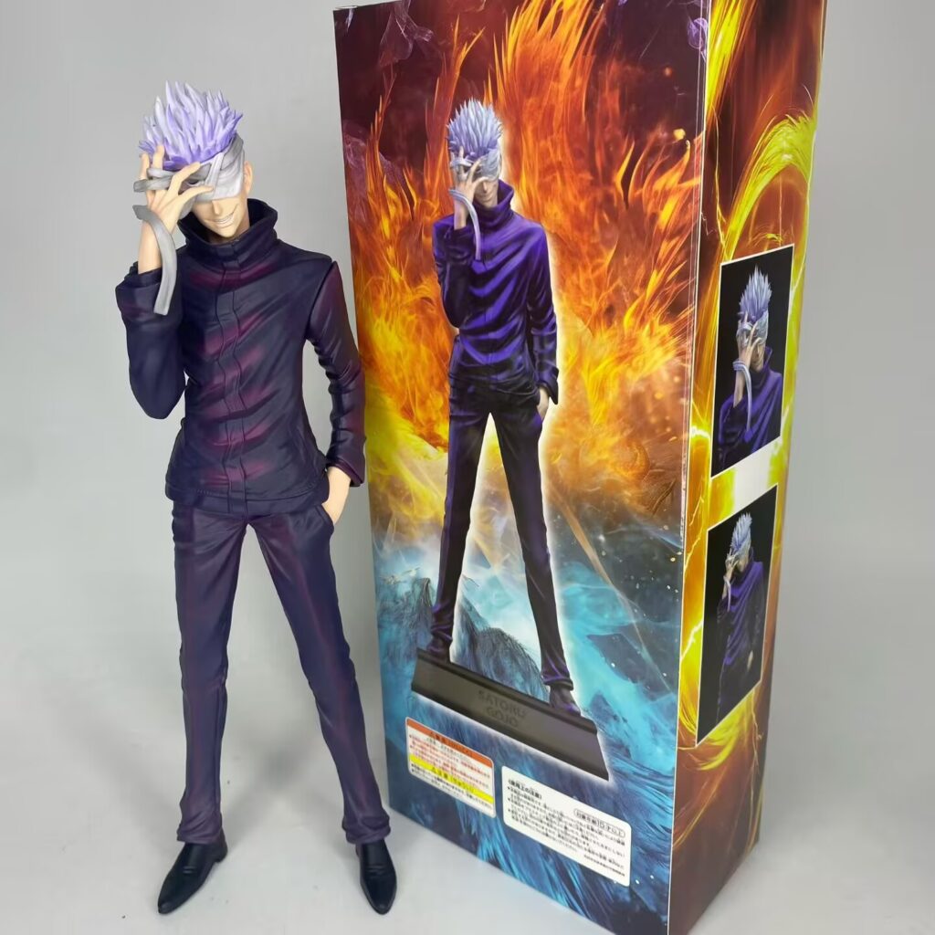 Jujutsu Kaisen Gojo Satoru Figure, Purple-Haired Male Character Model, Collectible Item