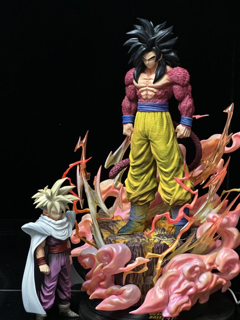 [in Stock] Buu Super Saiyan Goku Double Headed 6 Scale Resin Replica Dragon Ball Figure