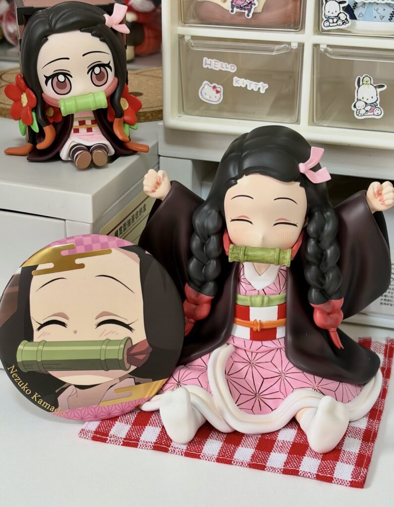 Demon Slayer Series Kamado Nezuko Figure Cute Ornament for Girls, Nezuko Gift for Others