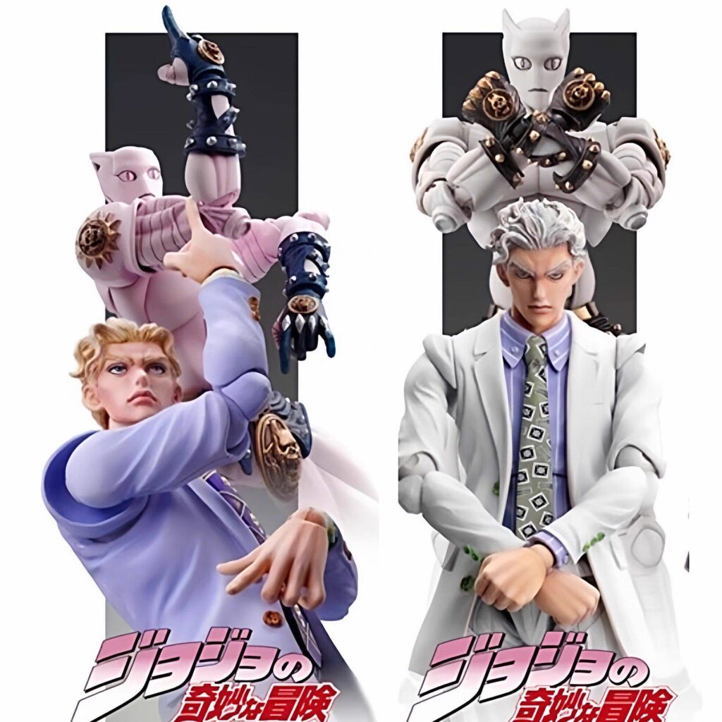 Jojo's Bizarre Adventure Super Articulated Kira Yoshikage Blue and White Action Figure Model Toy