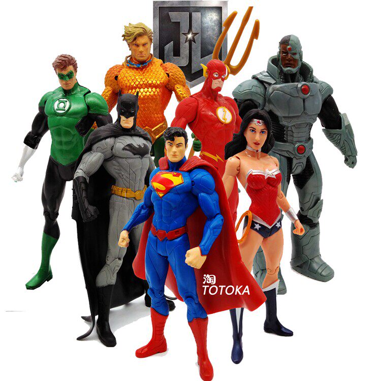 Dc Movie Action Figures with Fully Movable Joints, Jl Batman Collectible Display Model, American Animation Week