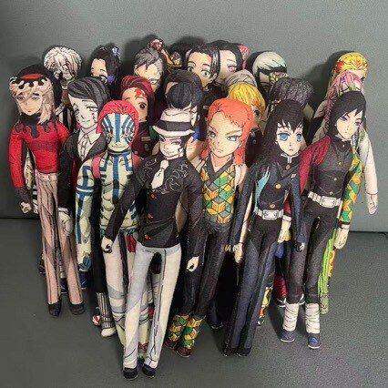 Demon Slayer: Kimetsu No Yaiba Movable Figures of Tomioka Giyuu, Tokito Muichiro, and Kochou Shinobu, Mouse-Shaped Collectible Toys