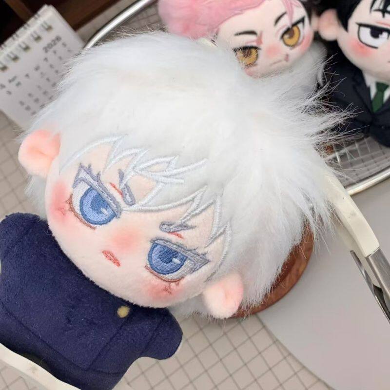 Authentic Original Jujutsu Kaisen Gojo Satoru, Yuji Itadori, Fushiguro Toji, Sukuna, 10cm Cotton Doll Keychain