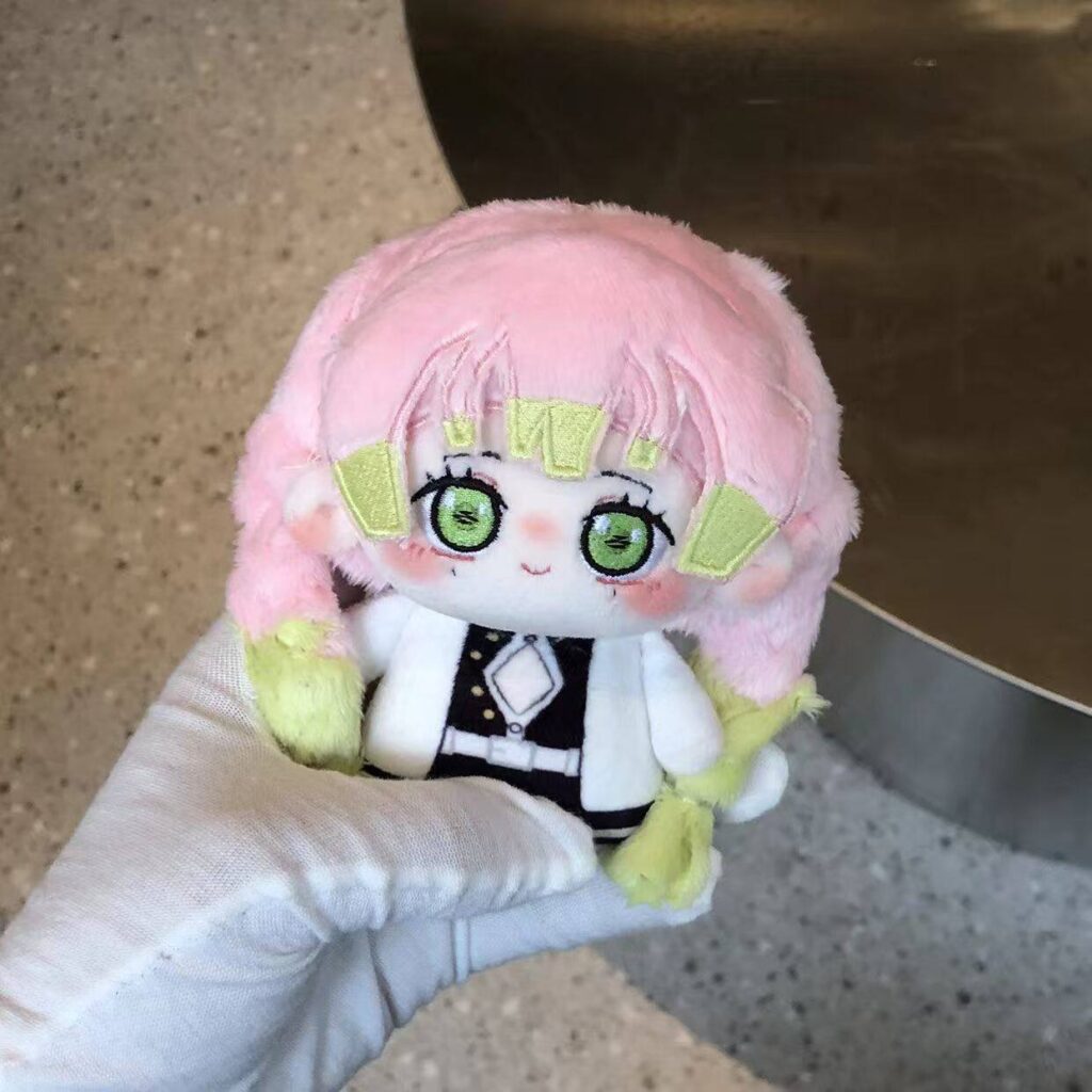 Authentic Kanroji Mitsuri Cotton Doll Birthday Gift 10cm Demon Slayer Merchandise Nichirin Sword Doll Figure