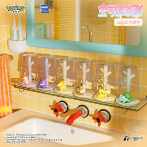 Hollybox Pokémon Series Q Cute Mouthwash Cup Decoration Pikachu Eevee Toothbrushing Cup Figurine Gift