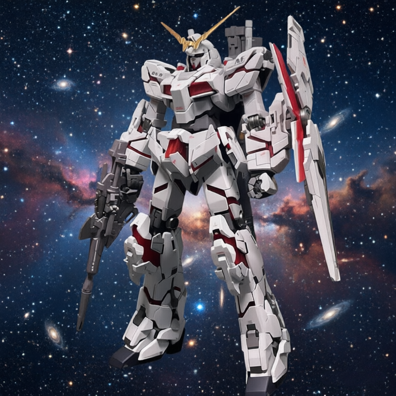 Hg Unicorn Gundam Model Blue Heretic Wind Spirit Warrior Figure Original Angel Mecha Assembly Educational Toy
