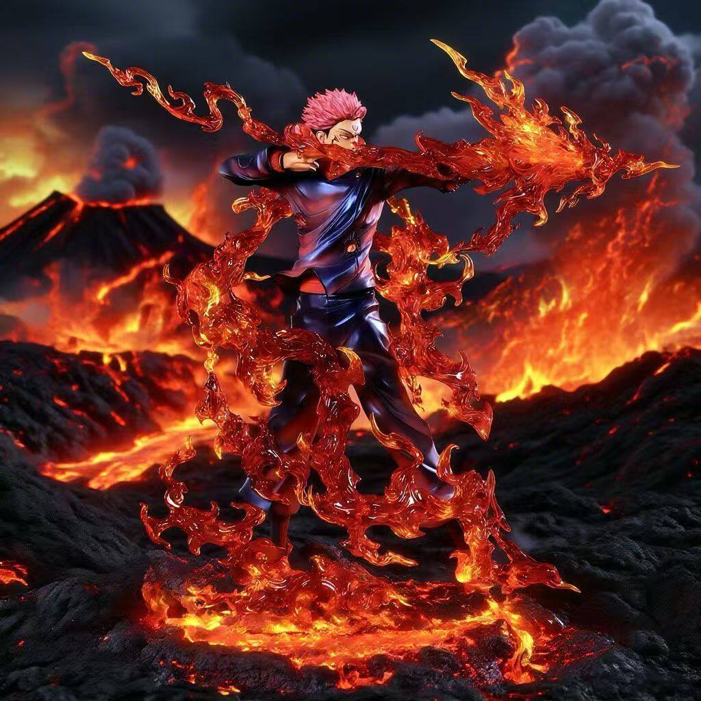 Jujutsu Kaisen Gojo Satoru, Yuji Itadori, Sukuna, Toge Inumaki, Fire Bow and Arrow Anime Figure Boxed Decoration Doll Gift