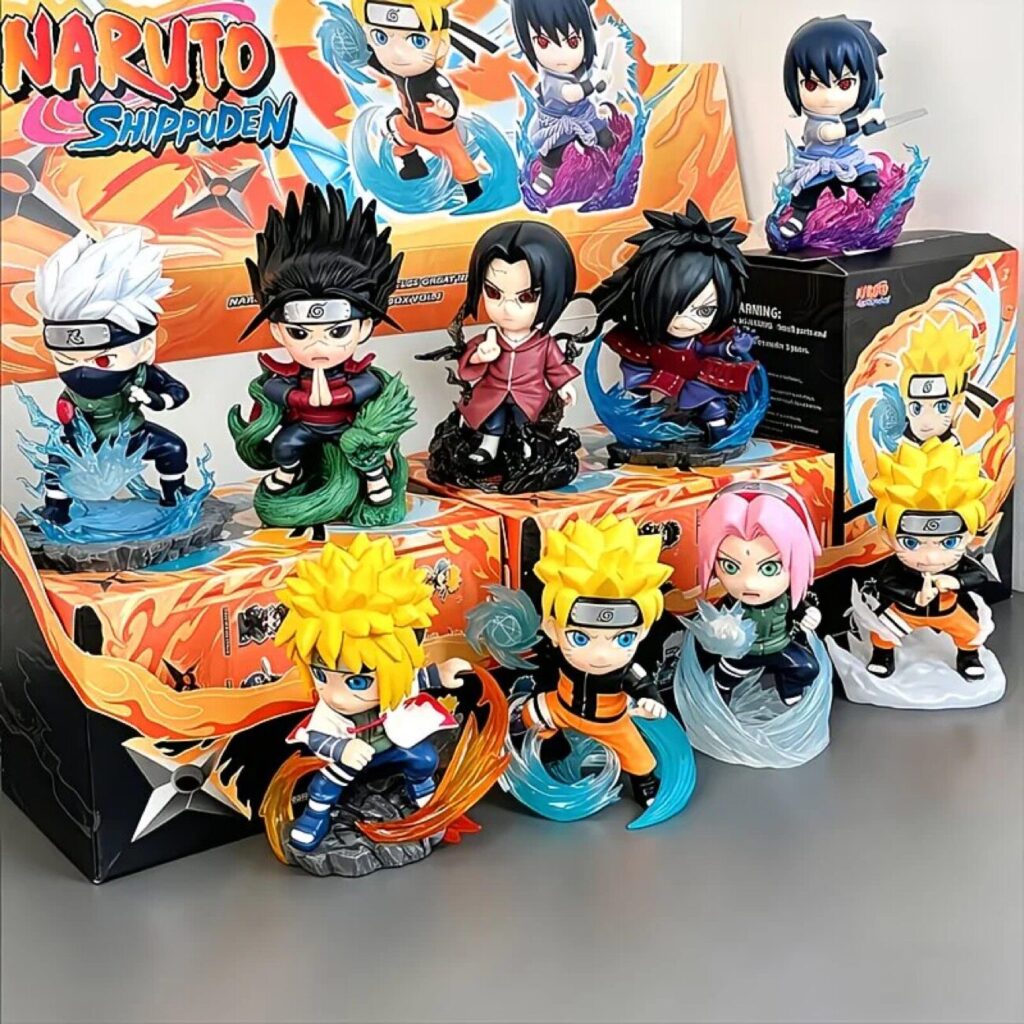 New Naruto Ultimate Battle Series Trendy Blind Box Desktop Figurines Sasuke Naruto Uchiha