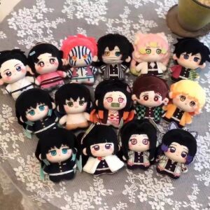 Demon Slayer: Kimetsu No Yaiba - Kanroji Mitsuri Plush Doll 10cm Toy Figure Gift Peripheral Cute Doll for Gifting