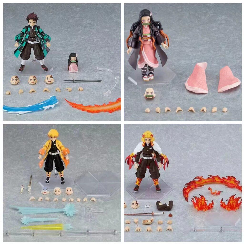 Demon Slayer Figma Dx-498 # Tanjiro 508 Nezuko Deluxe Edition Action Figure Model Ornament