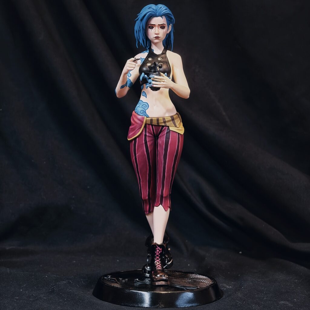 [in Stock] Dual City Battle Jinx Figure League of Legends Jinx Figure Lol League of Legends Merchandise