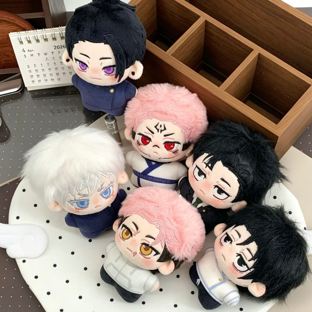Original Jujutsu Kaisen Merchandise Gojo Satoru, Yuji Itadori, Sukuna, Rika Saibara, Toge Inumaki Cotton Doll 10cm Plush Toy Gift
