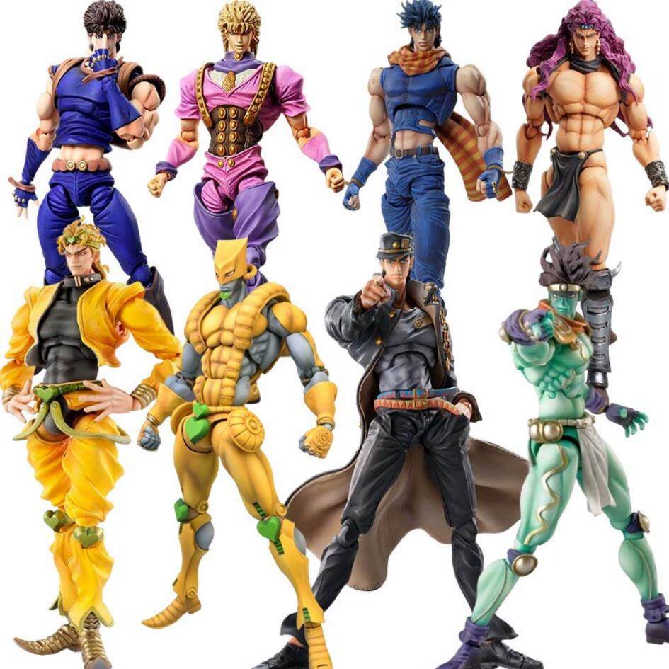 Jojo's Bizarre Adventure: Kujo Jotaro, Platinum Star Dio, Johnny Super Action Figure Merchandise