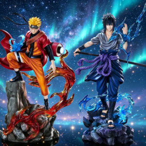 Naruto: Ten Years of Naruto - Four-Tailed Ninja Sasuke Action Figure, Anbu Itachi, Pain Model Statue Ornament Gift
