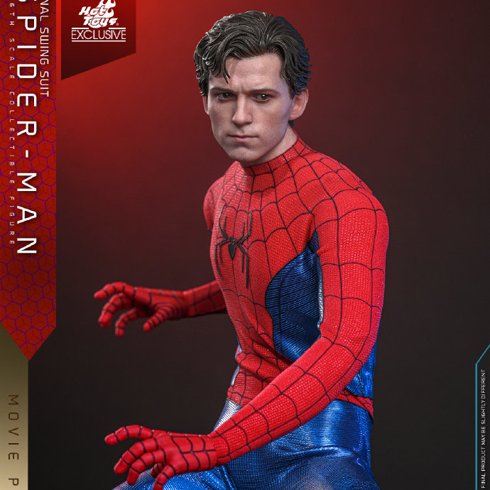 In Stock Hottoys Ht Mms862 Spider-Man: No Way Home Spider-Man (Ultimate Swing Suit)
