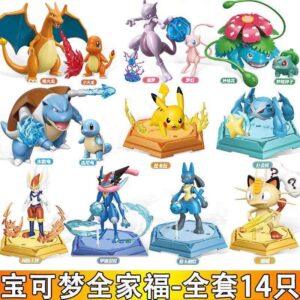 Wonderful Building Block Pokémon Assembly Model Toy Kyogai Ninjago Pikachu Charizard Figurine Gift