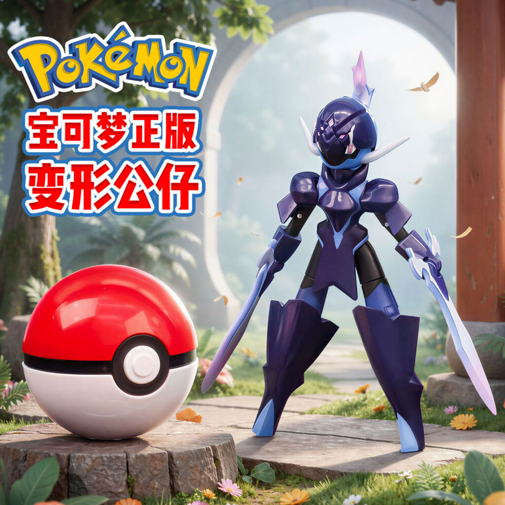 Authentic Pokémon Poké Ball Figure Pokémon Horizon Fiery Blade Ghost Pikachu Transforming Toy Doll
