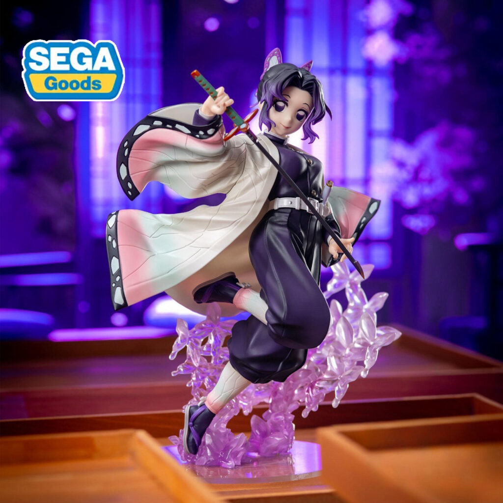 Sega Figure Demon Slayer: Kimetsu No Yaiba Luminasta Series Collectible Figure Butterfly Shinobu Infinite City
