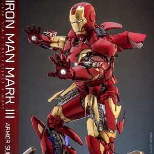 In Stock Hottoys Ht 1/6 Mms825 Iron Man Mk3 Mark3 Armored Version