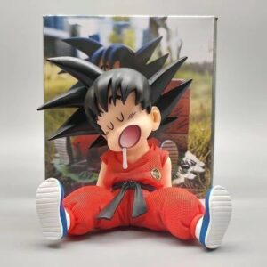 Anime Dragon Ball Childhood Goku Model Gk Sleeping Scene Anime Peripheral Figurine Decoration Small Statue