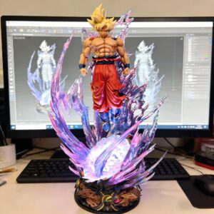 Free Will Form Goku Dragon Ball Figure Small Size Super Saiyan Model Anime Ornament Gift for Boyfriend